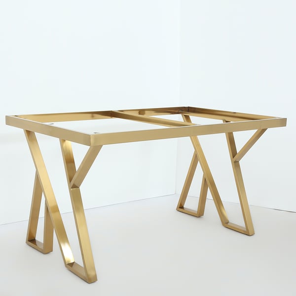 55 Inches Modern White Rectangle Tempered Glass Dining Table