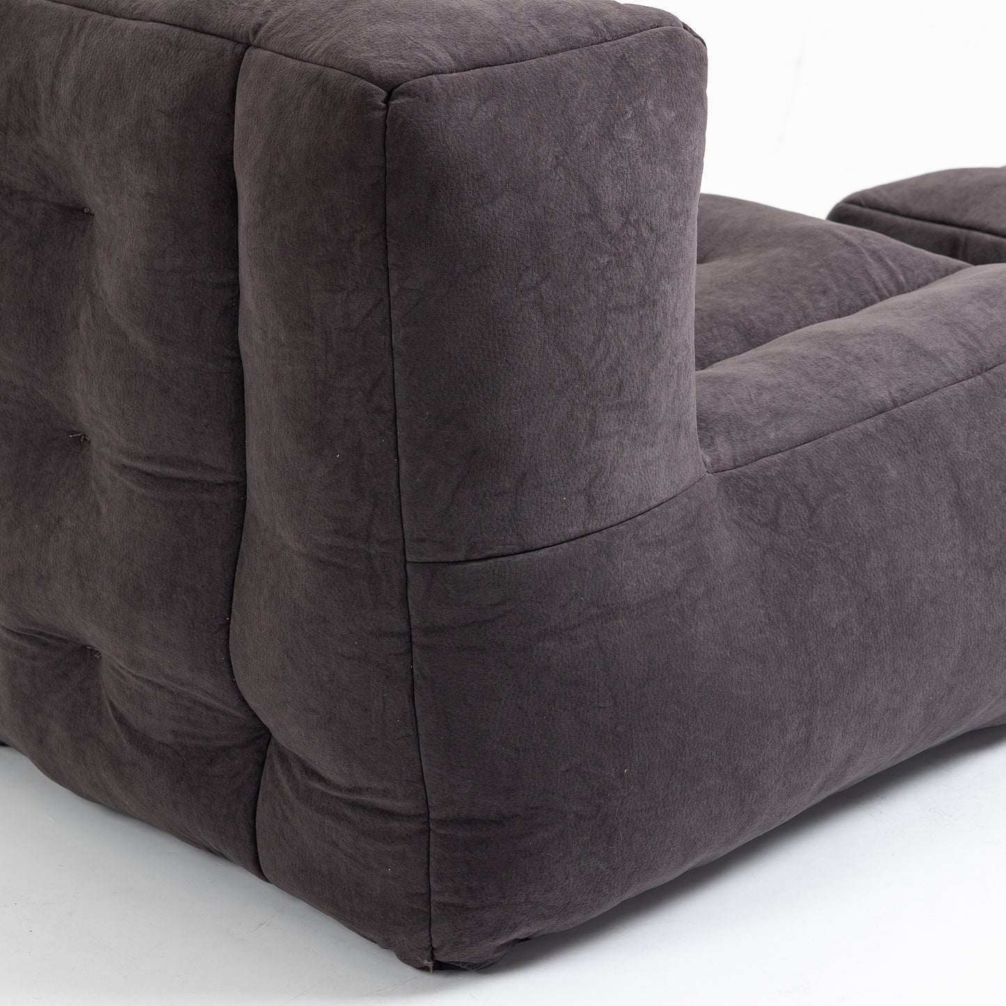 Fauteuil poire moelleux, pouf confortable pour adultes et enfants, fauteuil poire super doux avec mousse à mémoire de forme et pouf, fauteuil poire intérieur moderne pour salon, chambre à coucher, appartement