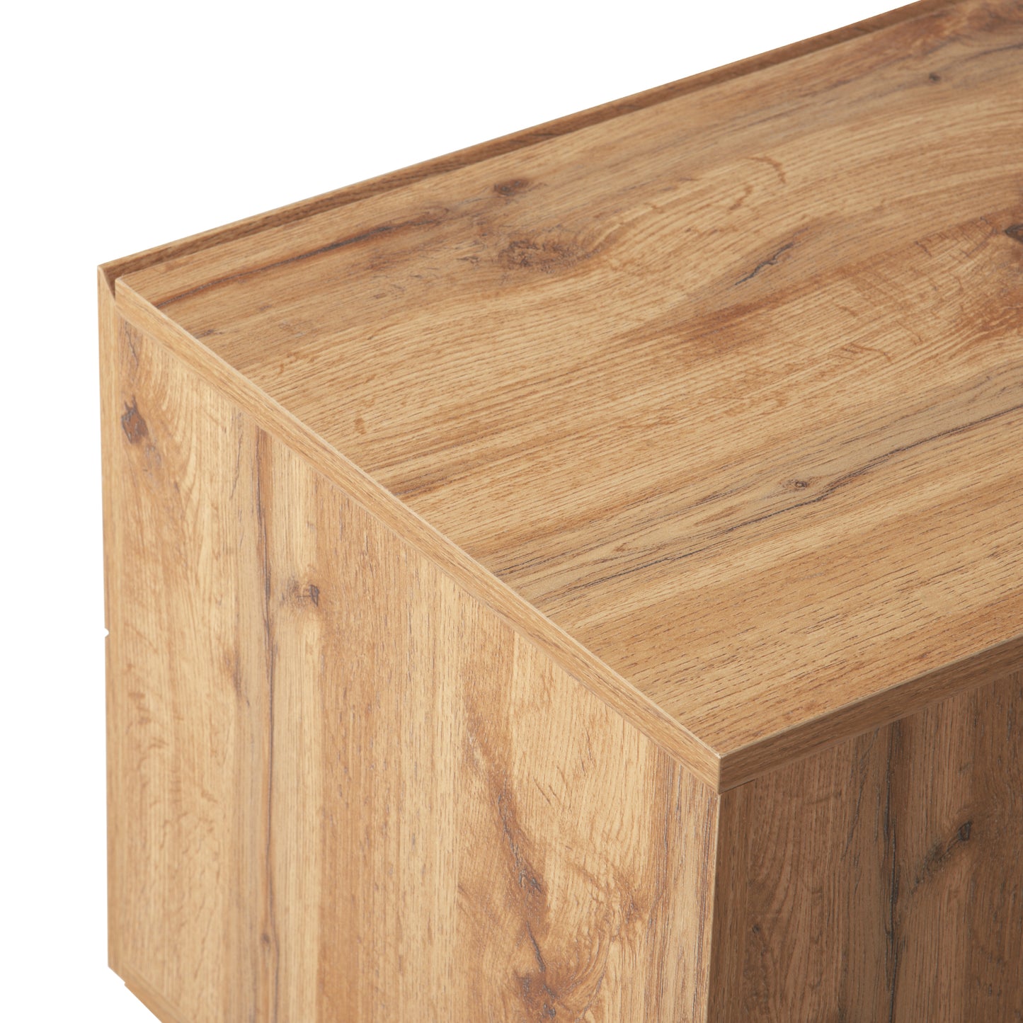 Meuble TV moderne pour téléviseur 80'' avec 3 portes, table console multimédia, centre de divertissement avec grand meuble de rangement pour salon, chambre à coucher