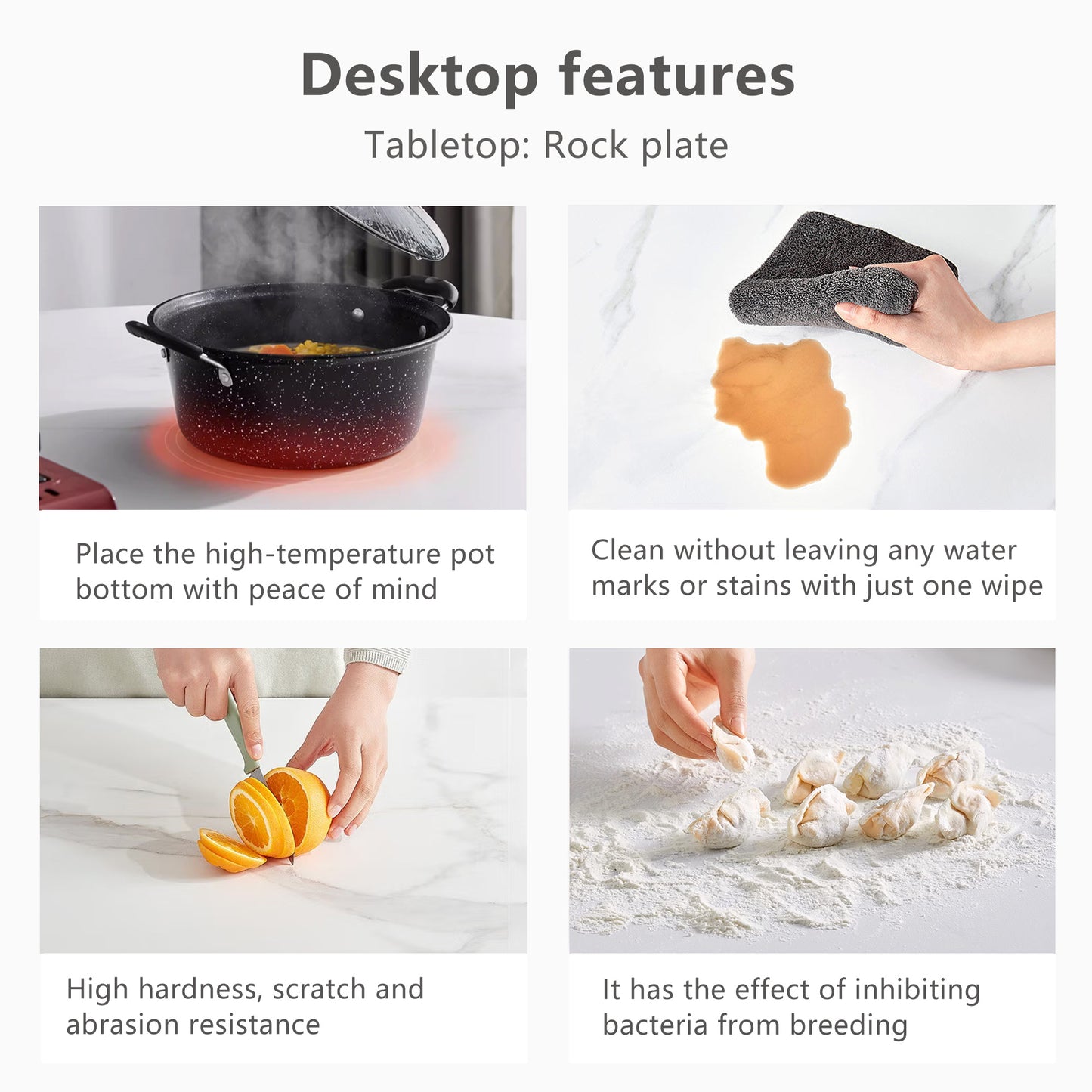 Table de salle à manger blanche extensible ovale moderne de 94,9 po pour 8 personnes avec plateau en pierre frittée et base en acier inoxydable