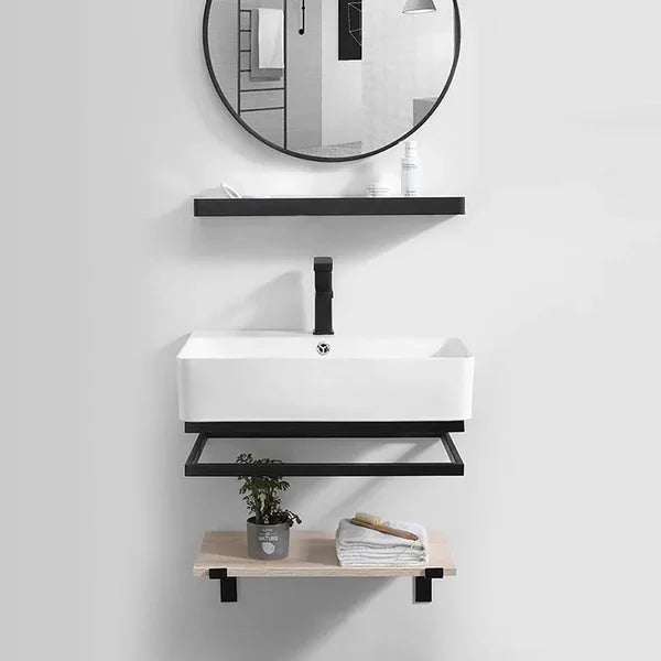 Floating Bathroom Vanity with Top with Sink Modern Single Sink Vanity#A