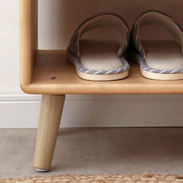 23.6" Modern Upholstered Gray Shoe Rack Flip-Top Entryway Bench with Open Storage