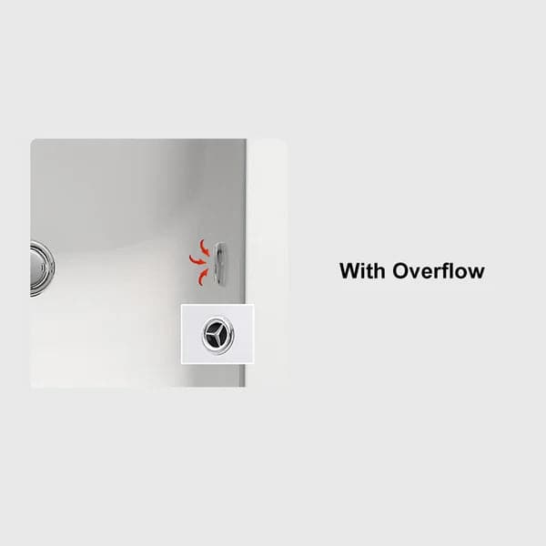 24" Floating Wood Bathroom Vanity Set with Black Sintered Stone Top & Ceramic Sink