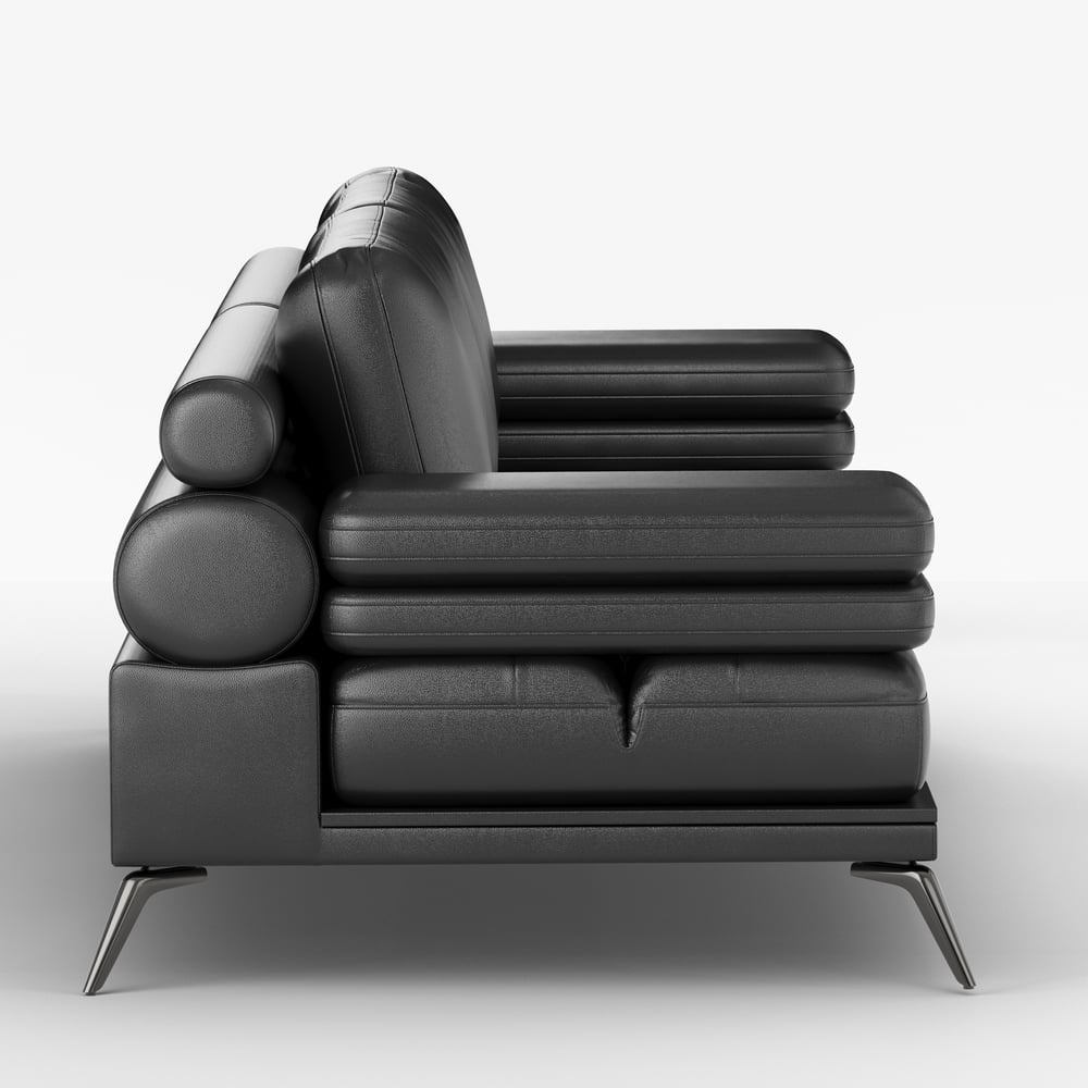 102" Faux Leather Convertible 3 Seater Sleeper Sofa