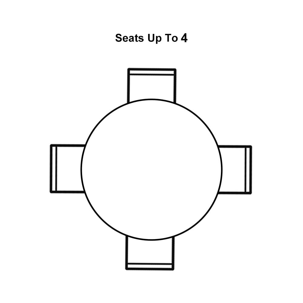 39.4" Modern Round Sintered Stone Top Dining Table 3 Legs in White