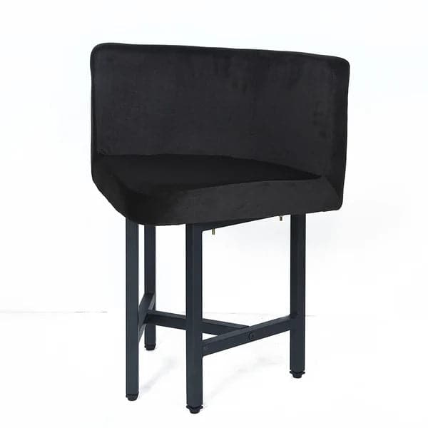 40 Inch Round Wooden Small Nesting Dining Table Set for 4 Gray Upholstered Chairs