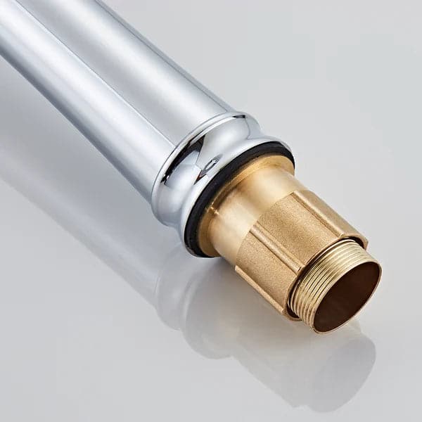 Modern Elegant Waterfall Bathroom Vessel Sink Faucet Single Handle Solid Brass in Chrome