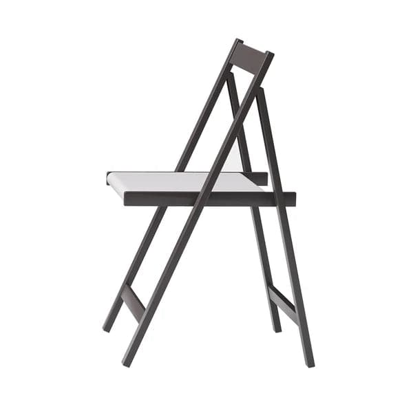 Ensemble de table à manger pliante en bois rectangulaire gris moderne de 59 po avec chaise, 5 pièces