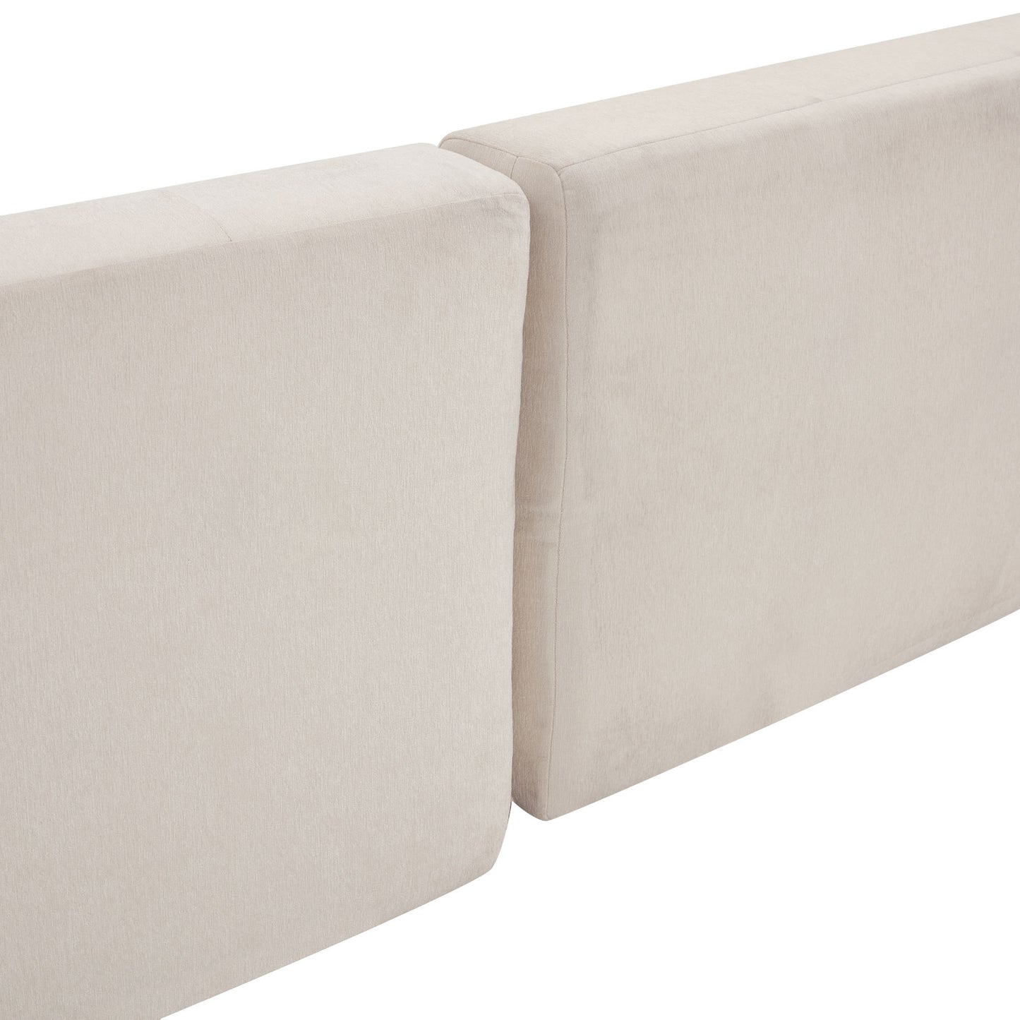 110.2" L-Shaped Modular Combination Living Room Sofa Set, Modern Minimalist Sofa 2pcs in Beige