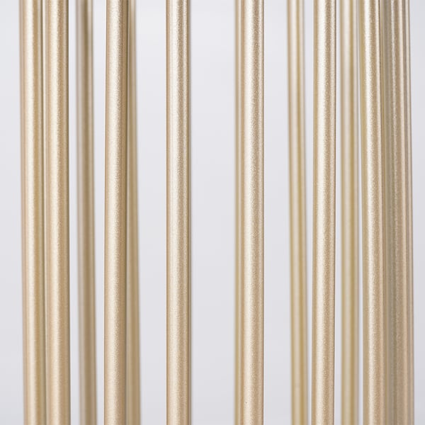 8.7"Dia Chic Golden "Marble Pillar" Style Umbrella Stand in Metal