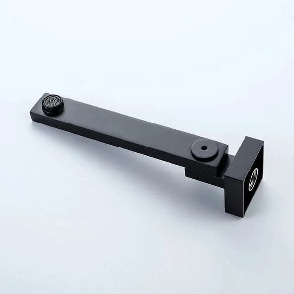 Matte Black Wall Mounted Swirling Tub Filler Faucet with Hand Shower