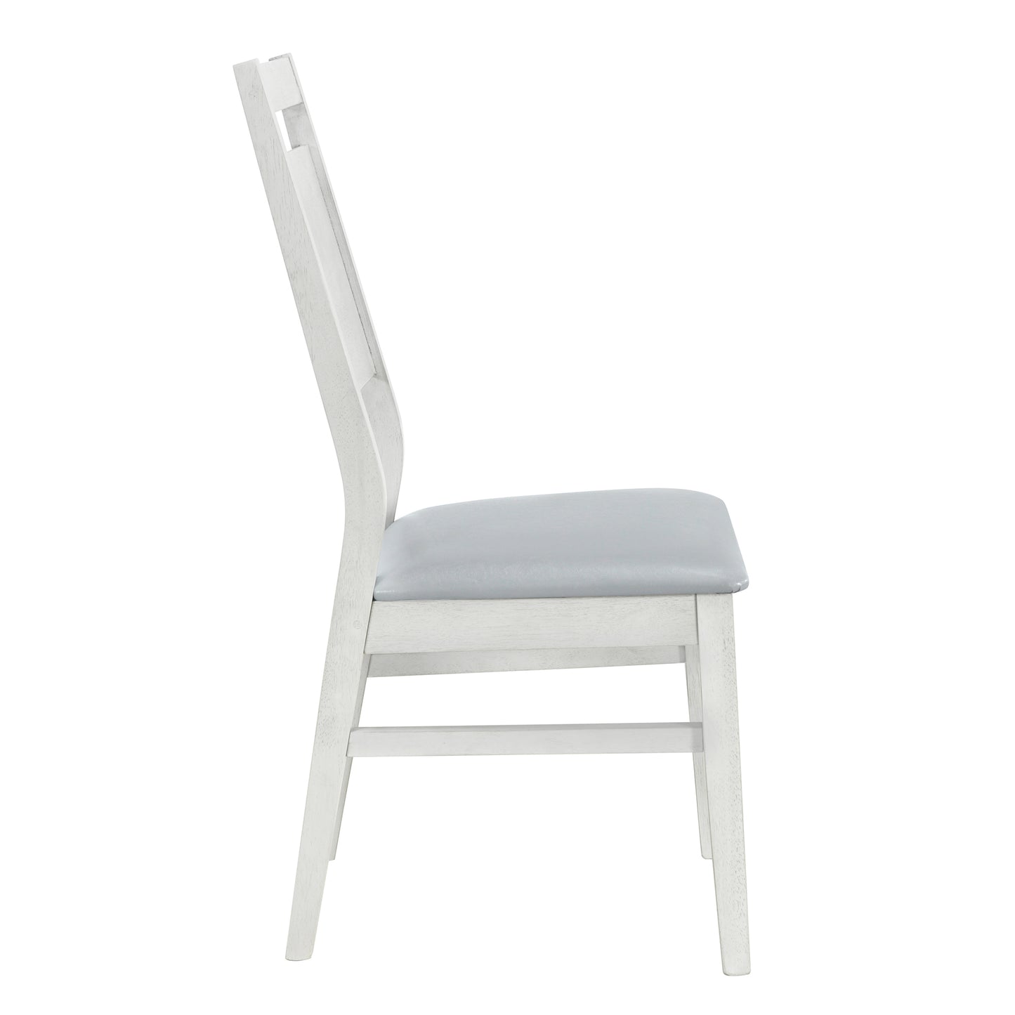 TOPMAX Farmhouse Ensemble de table de salle à manger en bois 6 pièces avec 4 chaises et banc rembourrés Gris