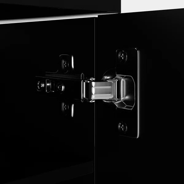 Black Shoe Cabinet Narrow Rectangular Entryway Storage Cabinet 12 Shelves