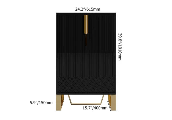 Black Shoe Cabinet Narrow Rectangular Entryway Storage Cabinet 12 Shelves