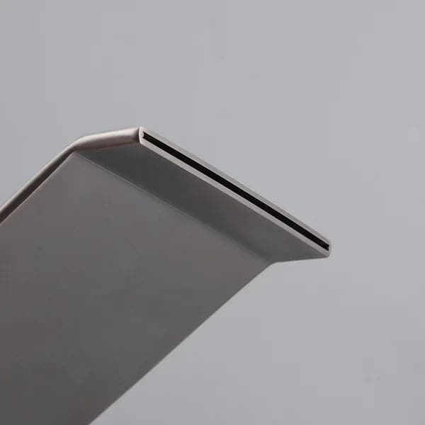 Brushed Nickel Waterfall Widespread Bathroom Sink Faucet Square Double Handle