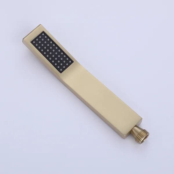 Ceiling-Mounted 16 Inches Shower System in Brushed Gold 4-Function Thermostatic