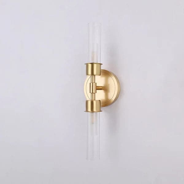 Modern Brass 2-Light Wall Sconce Bedroom Light