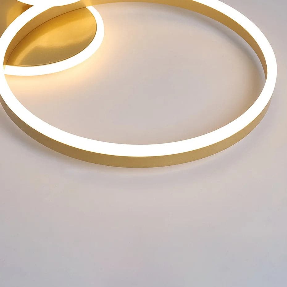 Modern Gold Flush Mount Light Round LED Ceiling Light