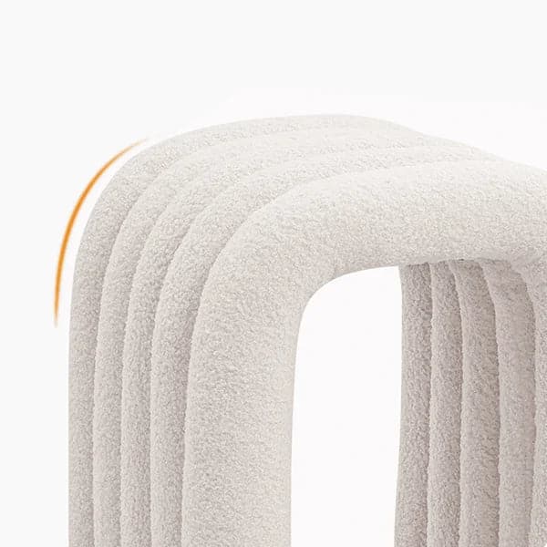  Modern White Teddy Velvet Dining Room Chair Side Chair (Set of 2)