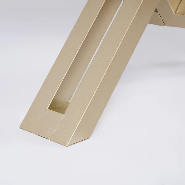 Black/White & Gold Narrow Console Table Accent Table For Entryway X Base & Metal in Small#White-S