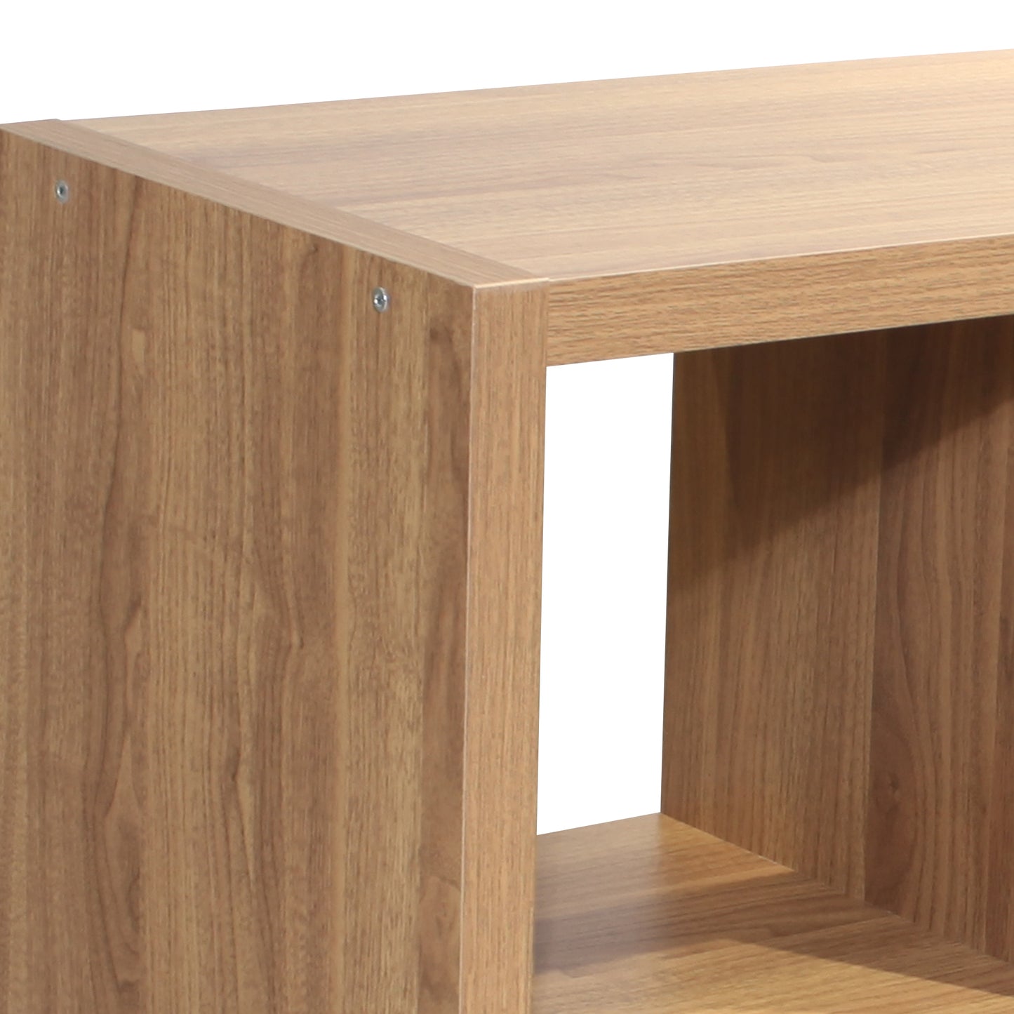 Smart Cube – organisateur de rangement à 8 cubes, avec étagères arrière ouvertes, bibliothèque 2X4 cubes, étagères pour la maison, le bureau, couleur noyer