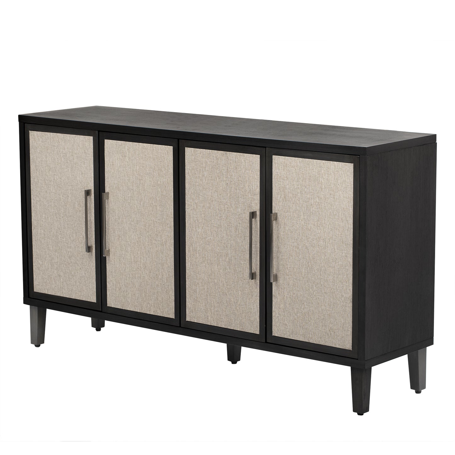 U_Style Light Luxury Style Cabinet with Four Linen Cabinet Doors,Suitable for Living Room,Study Room,Entrance