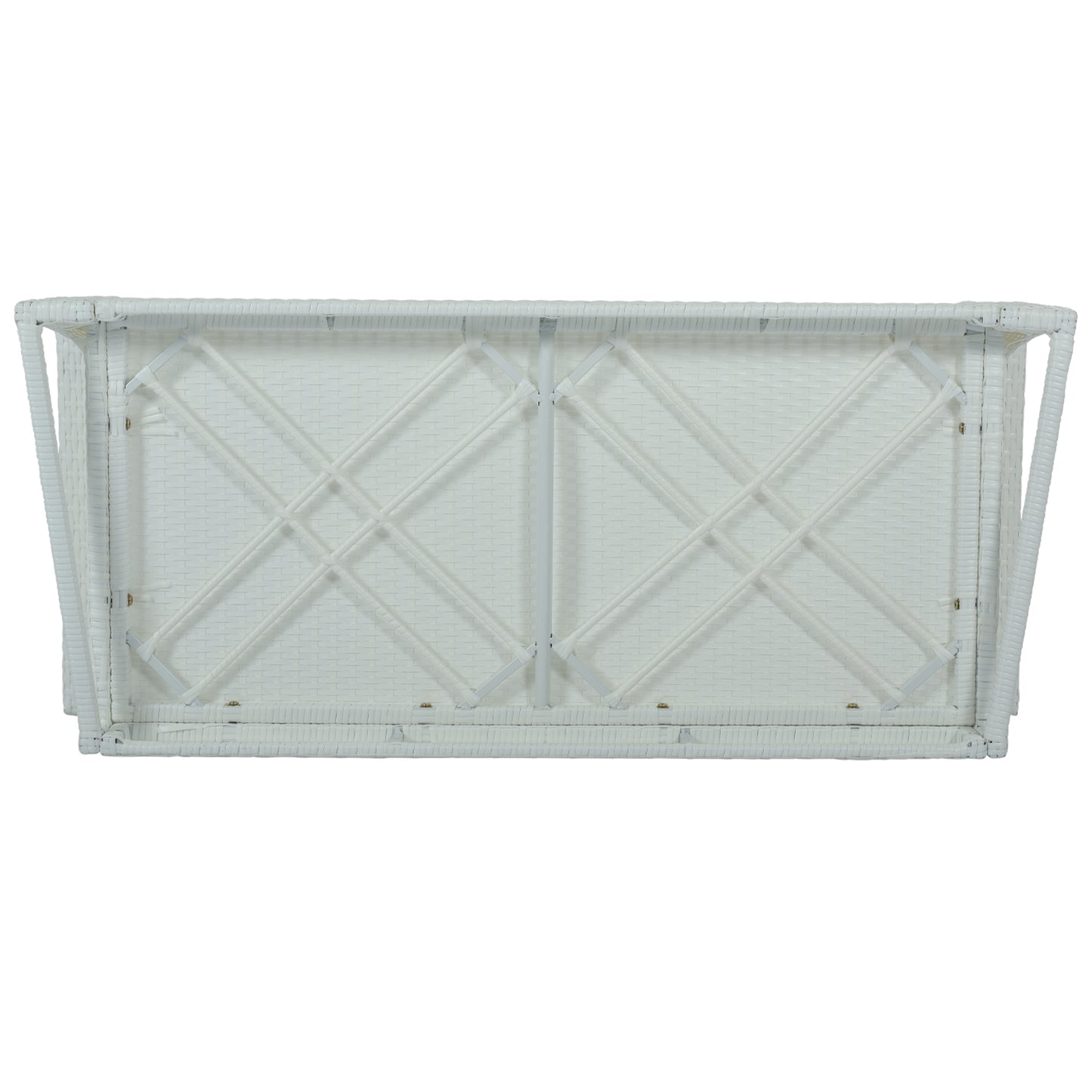 GO Balançoire de porche suspendue en osier pour 2 personnes avec chaînes, coussin, oreiller, banc de balançoire en rotin pour jardin, cour, étang. (Osier blanc, coussin gris)