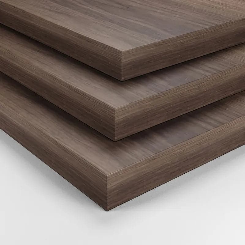 Table basse gigogne ronde moderne grise et noire, 2 pièces, pour le salon