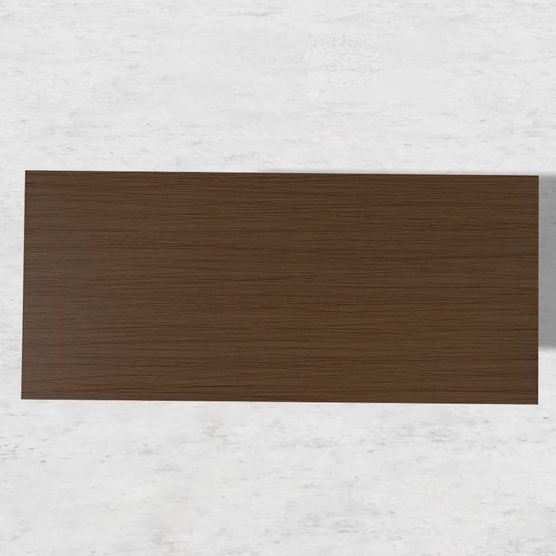 Industrial Rectangular Writing Desk Solid Wood Metal Base Office Desk#M