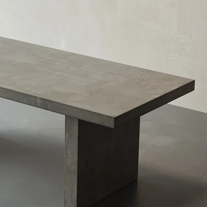 71 Inch Farmhouse Natural Wooden Dining Table for 6 Person Double Pedestal