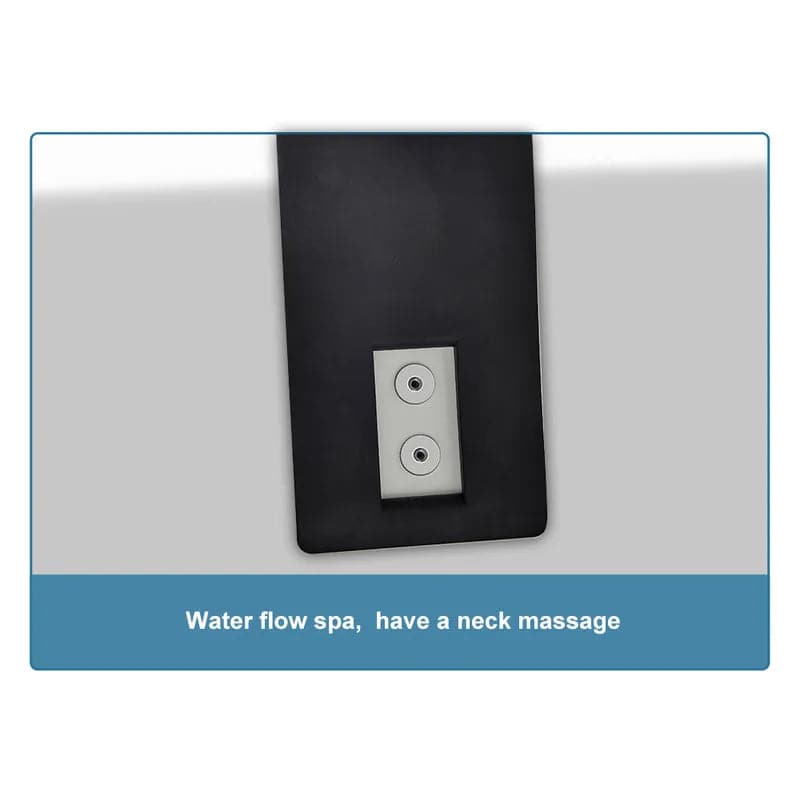 Baignoire d'angle moderne en acrylique de 71 pouces, bain à remous avec massage à l'air, baignoire à tablier à 3 côtés en LED de chromothérapie blanche