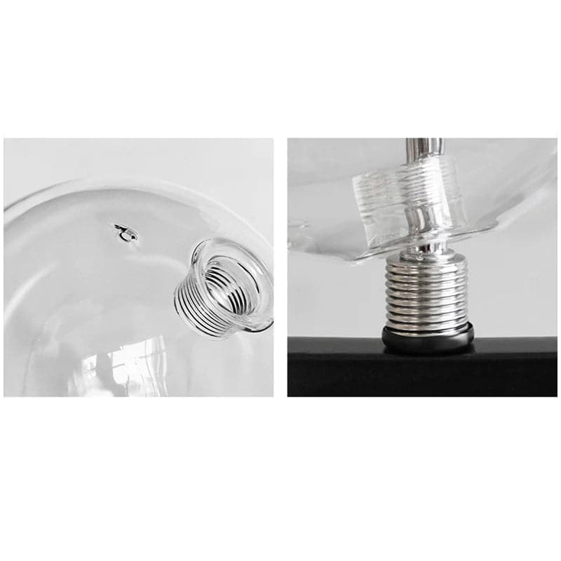 Bubi Modern Black Glass Bubble Chandelier 15/24-Light for Living Room and Dining Room#24-Light