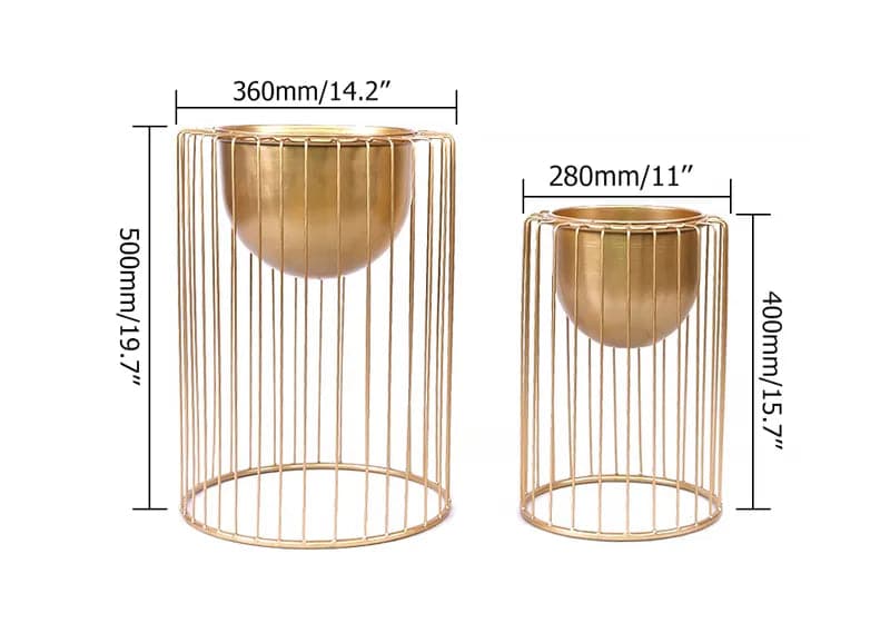 Flower Stand Gold Plant Stand for Indoors Modern Flower Stand in Small