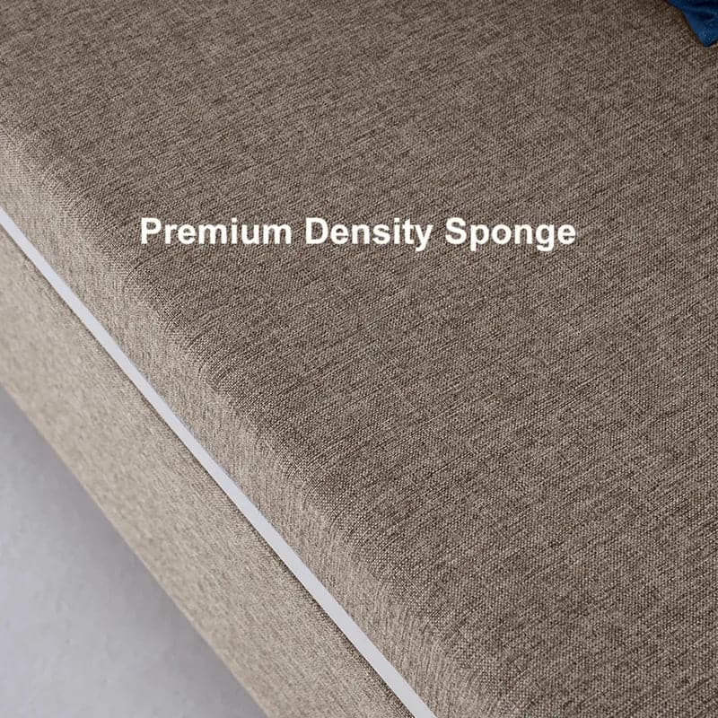 Sleeper Sofa Bed Loveseat Cotton & Linen Upholstered with Solid Wood Frame