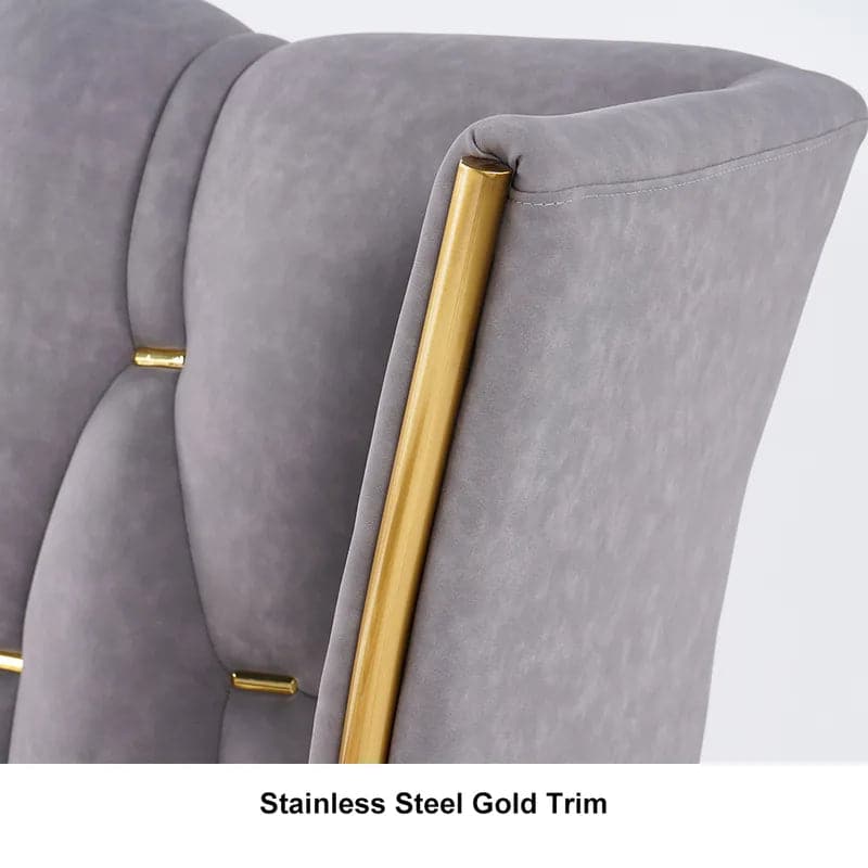 Luxury Light Gray Leath-Aire Queen Bed Upholstered Low Profile Wingback Bed