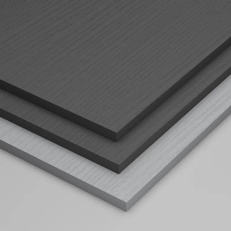 Meuble TV moderne rétractable et extensible en bois noir avec 3 tiroirs jusqu'à 120"