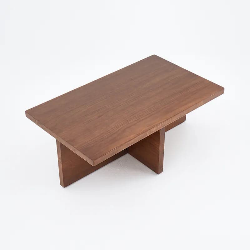 Modern Rectangle Wood Coffee Table Cocktail Table Distressed Finish#Distressed
