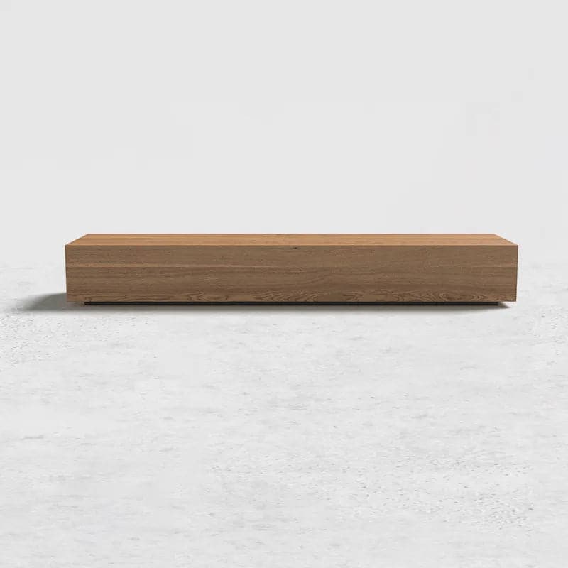 Modern Walnut Rectangular TV Stand Wood Media Console 3 Drawers for TVs Up to 78 Inches#Walnut