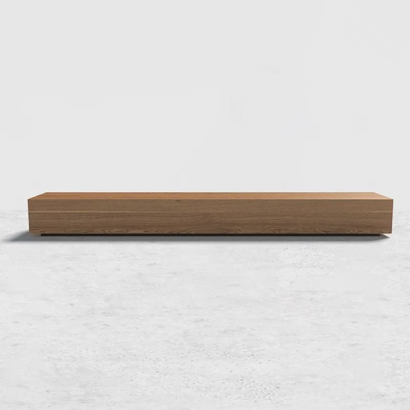 Modern Walnut Rectangular TV Stand Wood Media Console with 4 Drawers for 85 Inches TVs#Walnut