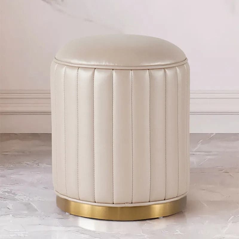 Off-white Makeup Vanity Set Dressing Table with Lighted Mirror Cabinet and Stool Included#Off White