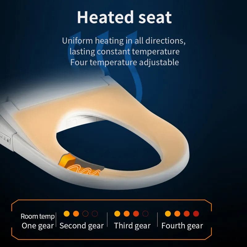 Toilettes intelligentes de petite taille, monobloc allongées, automatiques, montées au sol, autonettoyantes