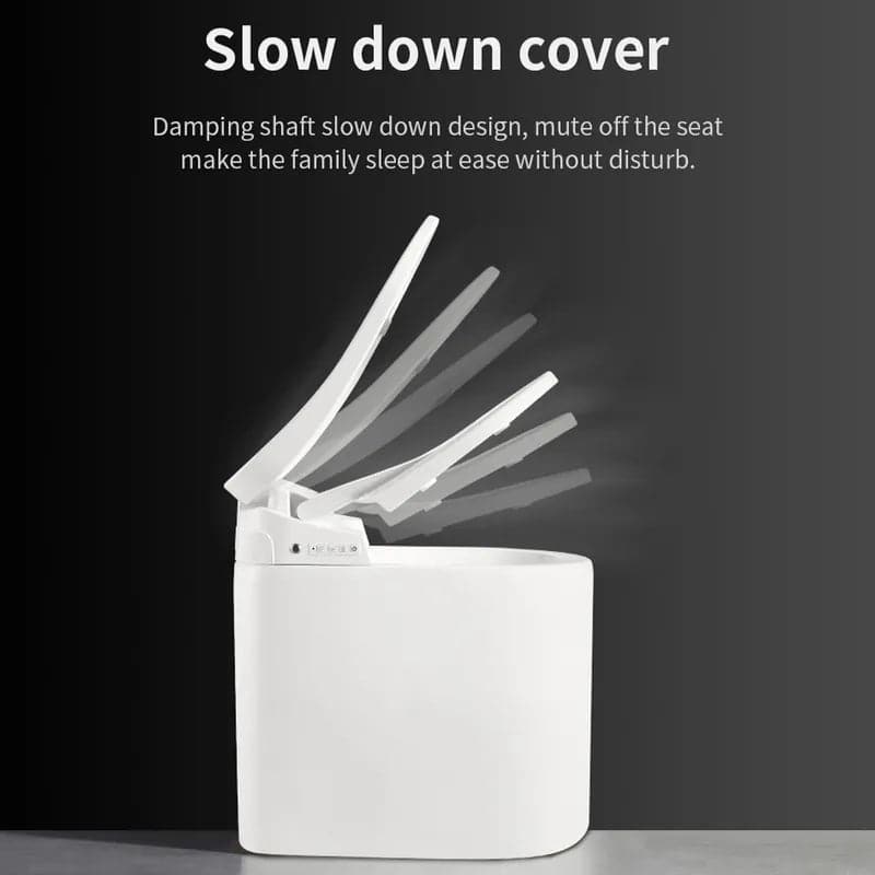 Toilettes intelligentes de petite taille, monobloc allongées, automatiques, montées au sol, autonettoyantes