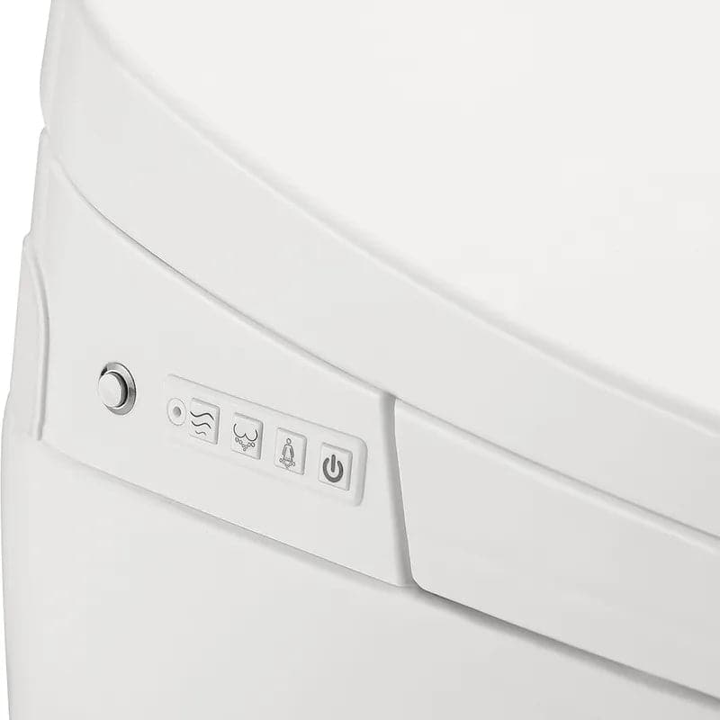 Toilettes intelligentes de petite taille, monobloc allongées, automatiques, montées au sol, autonettoyantes