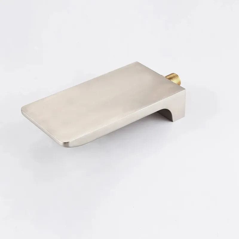 SolidBrassWallMount10RainshowerHandShower_TubSpoutShowerSystem#Brushed Nickel