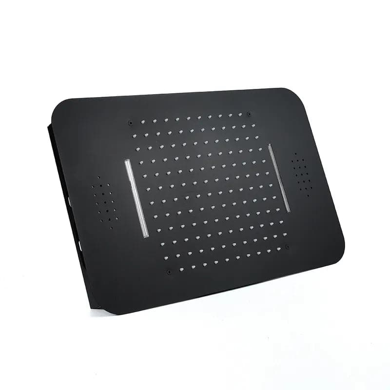 Wall-Mounted 23 Inch Thermostatic Shower System in Black 4 Functions #Black