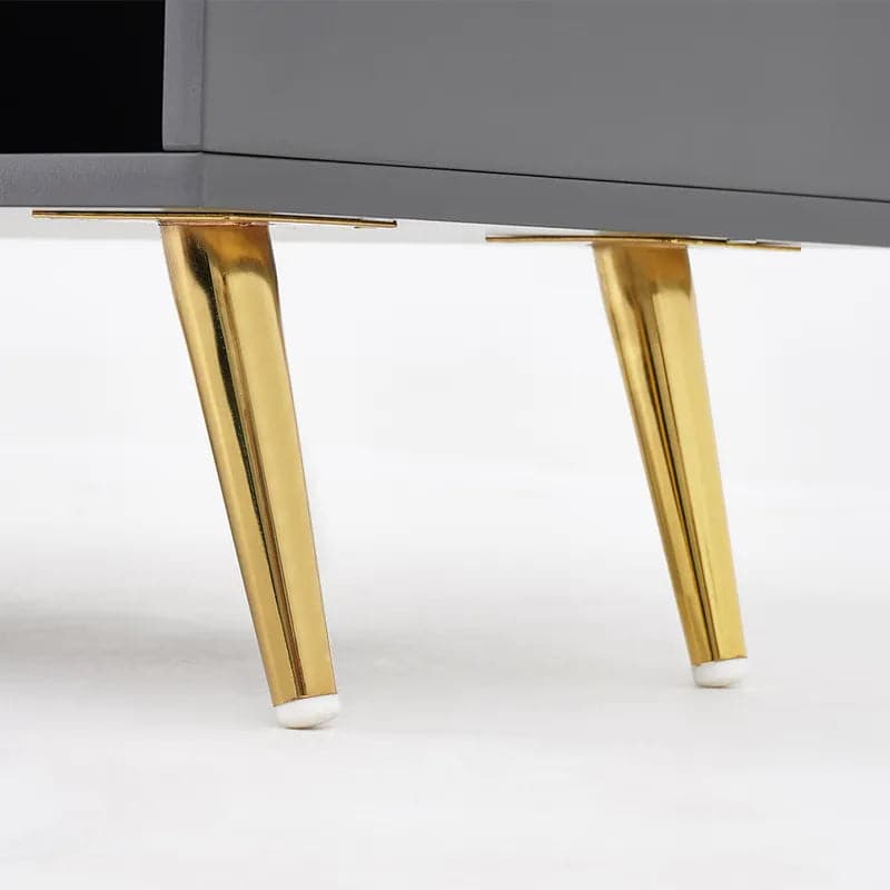 Yellar White/Gray Modern Upholstered Shoe Rack Bench with Storage Cabinet Entryway#Gray-M